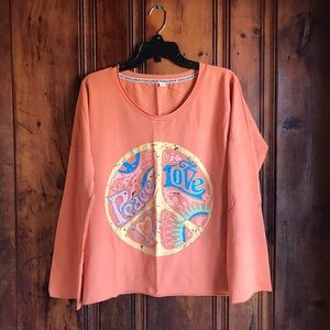 NWOT Peace & Love Sweatshirt